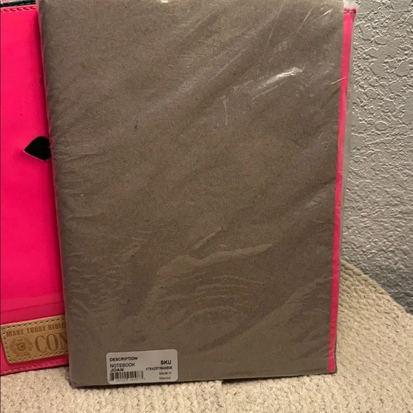 Consuela (Joan) Vibrant Pink Cover with Monogrammed Black Heart Accents - Picture 4 of 7